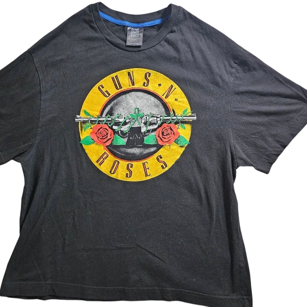 Zero F*cks Given Guns N Roses Oversize Black T Shirt Small/Medium
